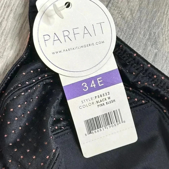 Parfait Sz 34DDD Power Fit High-Impact Underwire Sports Bra  Black Blush - Picture 5 of 10